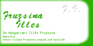 fruzsina illes business card